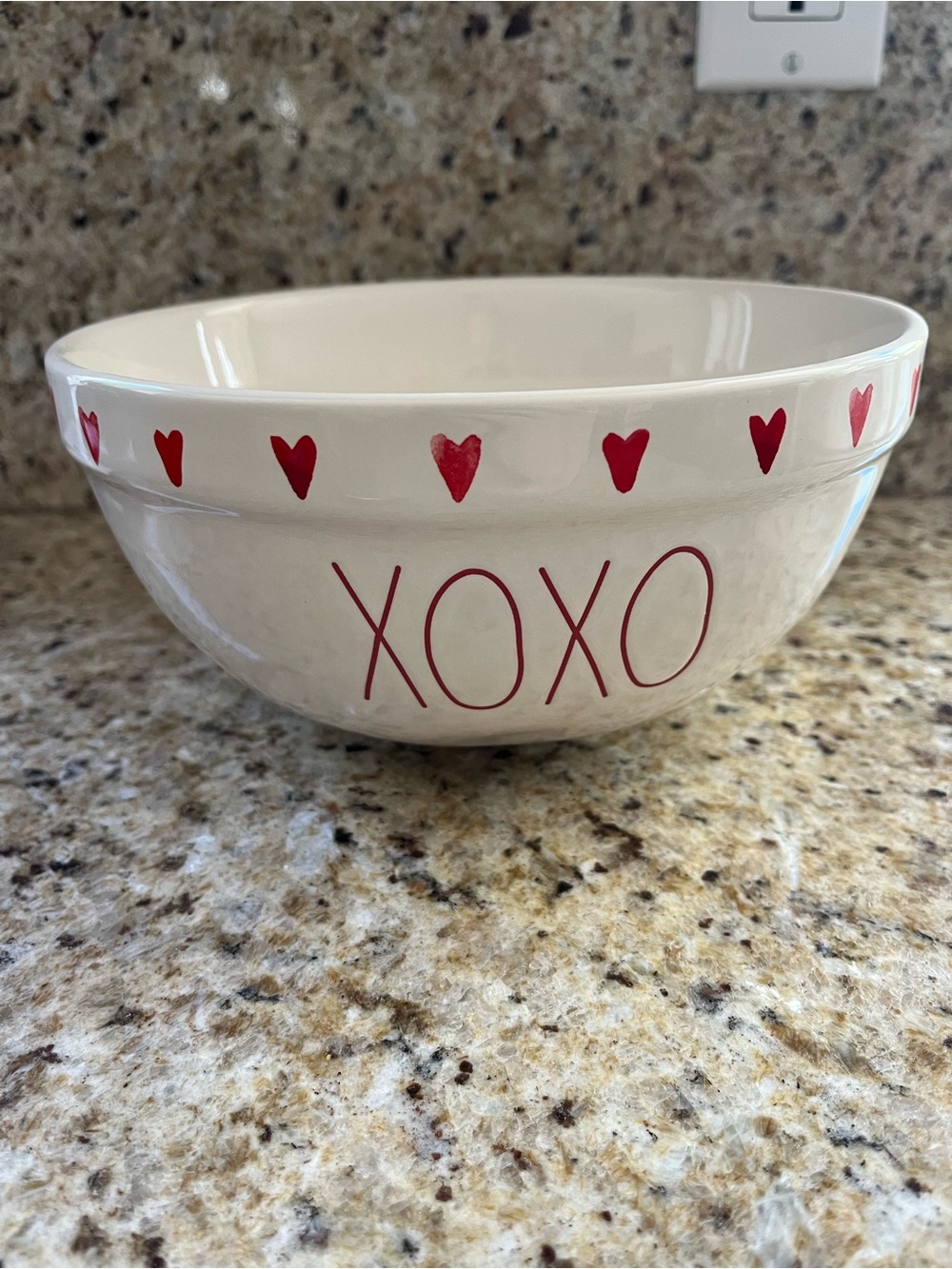 Rae Dunn Ceramic Bowl with XOXO Valentines